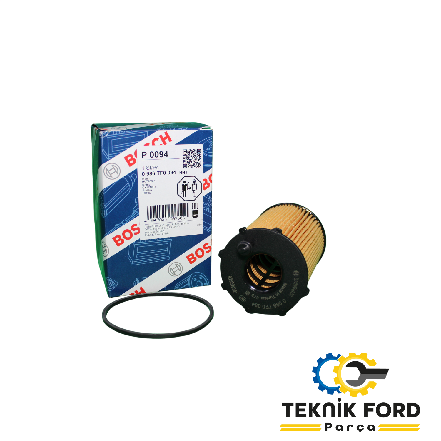 Ford Fusion 2002- 1.4 TDCİ Yağ filtresi Bosh Marka