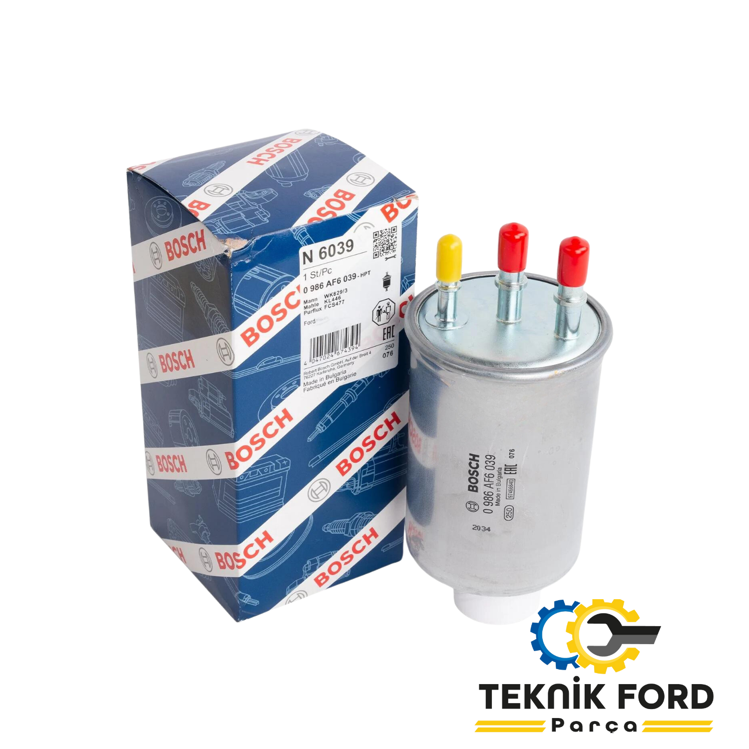 Connect 2003-2013 1.8 TDCI 90/110 Ps  Mazot Filtresi Bosh Marka