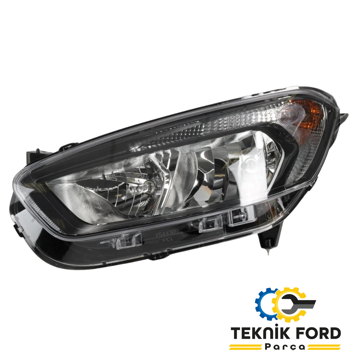 Ford Courier 2012-2019 Siyah Zemin Sol Far Yan Sanayi