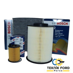 Ford Focus/C-Max 2005-2011 Euro 4 TDCI Yağ Bakım Filtre Seti Bosch