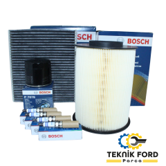 Ford Focus/C-Max 2005-2018 1.6 Benzinli Yağ Bakım Filtre Seti Bosch